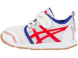 (Infant) ASICS School Yard 'White Blue Red' C716N-0123 (Infant) ASICS School Yard 'White Blue Red' C716N-0123