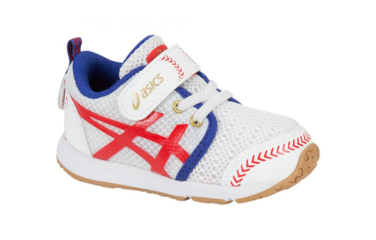 Shop (TD) ASICS School Yard "Blanc Bleu Rouge" C716N-0123