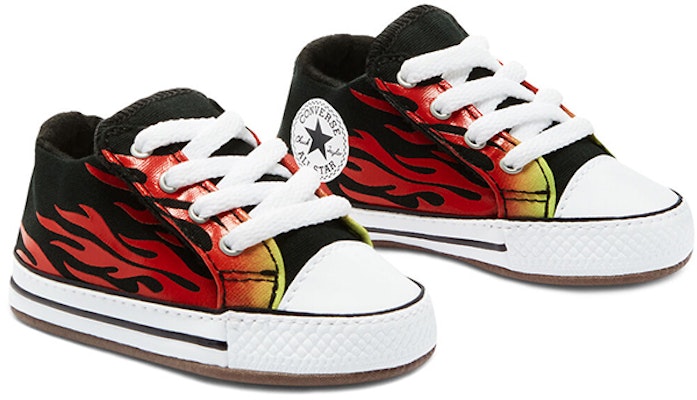 (Infant) Converse Chuck Taylor All-Star 'Flame Black Red' 870414C Lookbook (Infant) Converse Chuck Taylor All-Star 'Flame Black Red' 870414C