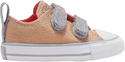 (Infant) Converse Chuck Taylor All Star 2V Low 'Pale Gold Silver' 758188F (Infant) Converse Chuck Taylor All Star 2V Low 'Pale Gold Silver' 758188F