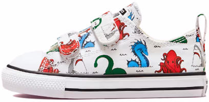 (Infant) Converse Chuck Taylor All Star Easy-On Low 'White Sea Monster Print' A01621C (Infant) Converse Chuck Taylor All Star Easy-On Low 'White Sea Monster Print' A01621C