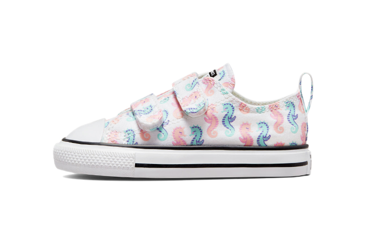 (Infant) Converse Chuck Taylor All Star Easy-On Low 'White Blue Pink Graffiti' 772751C