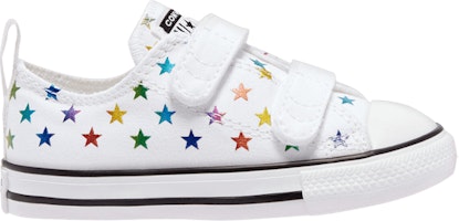 (Infant) Converse Chuck Taylor All Star Low 'Allover Metallic Stars - White' 770688F (Infant) Converse Chuck Taylor All Star Low 'Allover Metallic Stars - White' 770688F