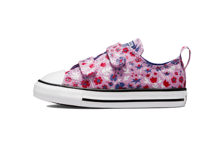 (Infant) Converse Chuck Taylor All Star Low 'Floral Print - Dark Purple' 772754C