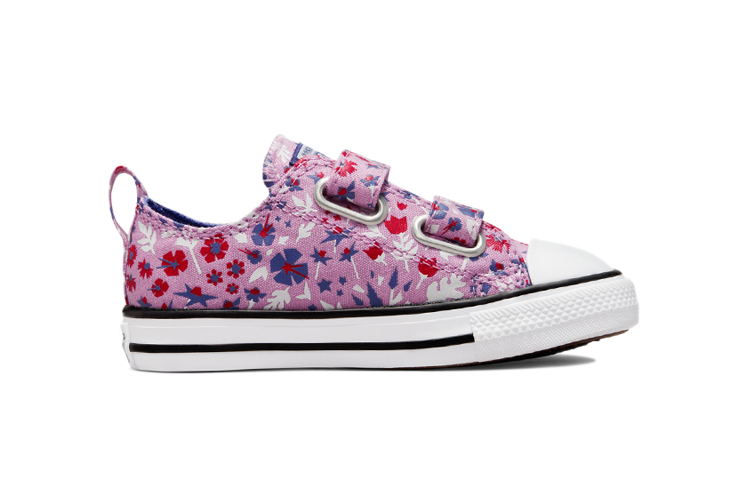 Order (TD) 컨버스 척테일러 올스타 로우 '플로럴 프린트 - 다크 퍼플' 772754C