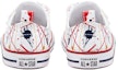 Shop (TD) Converse Chuck Taylor All Star Rendah 'Serpihan Cat - Putih' 771909F