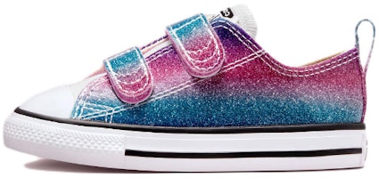(Infant) Converse Chuck Taylor All Star Low Easy-On 'Glitter Drip' A00391C (Infant) Converse Chuck Taylor All Star Low Easy-On 'Glitter Drip' A00391C