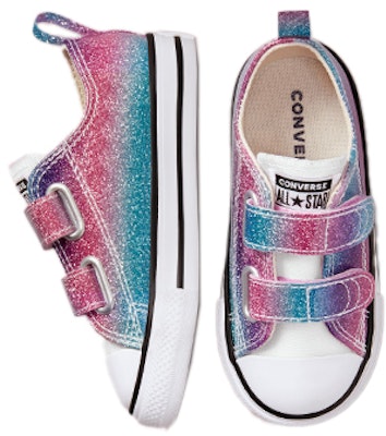 (Infant) Converse Chuck Taylor All Star Low Easy-On 'Glitter Drip' A00391C Shop (Infant) Converse Chuck Taylor All Star Low Easy-On 'Glitter Drip' A00391C