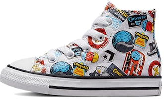(Infant) Converse Nike x Chuck Taylor All Star High Top 'White Black Multicolor' 772451C (Infant) Converse Nike x Chuck Taylor All Star High Top 'White Black Multicolor' 772451C