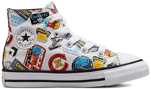 (TD) Converse Nike x Chuck Taylor All Star Alta 'Blanco Negro Multicolor' 772451C Order (TD) Converse Nike x Chuck Taylor All Star Alta 'Blanco Negro Multicolor' 772451C