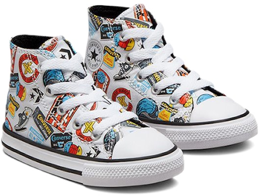 (Infant) Converse Nike x Chuck Taylor All Star High Top 'White Black Multicolor' 772451C Lookbook (Infant) Converse Nike x Chuck Taylor All Star High Top 'White Black Multicolor' 772451C