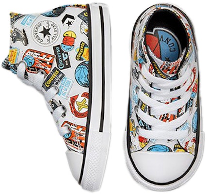 (Infant) Converse Nike x Chuck Taylor All Star High Top 'White Black Multicolor' 772451C Shop (Infant) Converse Nike x Chuck Taylor All Star High Top 'White Black Multicolor' 772451C