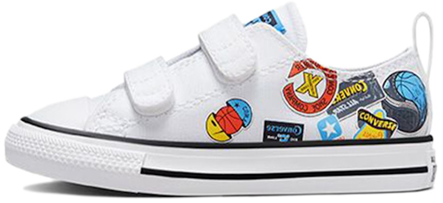 (Infant) Converse Nike x Chuck Taylor All Star Low Top 'White Multicolor Velcro' 772452C Buy (Infant) Converse Nike x Chuck Taylor All Star Low Top 'White Multicolor Velcro' 772452C