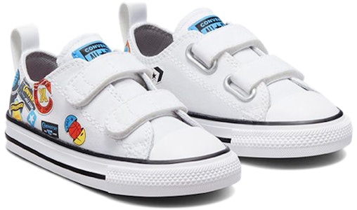 (TD) コンバース ナイキ x チャックテイラー オールスター ロートップ 'ホワイト マルチカラー ベルクロ' 772452C Lookbook (TD) コンバース ナイキ x チャックテイラー オールスター ロートップ 'ホワイト マルチカラー ベルクロ' 772452C