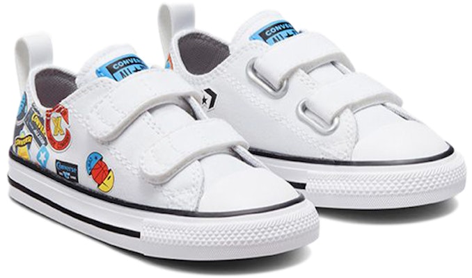 (Infant) Converse Nike x Chuck Taylor All Star Low Top 'White Multicolor Velcro' 772452C Lookbook (Infant) Converse Nike x Chuck Taylor All Star Low Top 'White Multicolor Velcro' 772452C