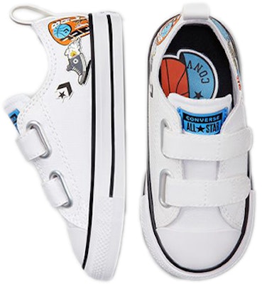 (Infant) Converse Nike x Chuck Taylor All Star Low Top 'White Multicolor Velcro' 772452C Shop (Infant) Converse Nike x Chuck Taylor All Star Low Top 'White Multicolor Velcro' 772452C