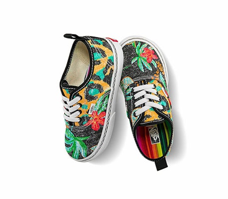 Vans Crayola x Authentic Elastic Lace 'Black Green Yellow' VN0A34A1ARF Shop Vans Crayola x Authentic Elastic Lace 'Black Green Yellow' VN0A34A1ARF