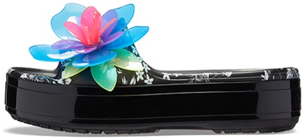 (Infant) Crocs Platform Hyper Tropic '3D Flowers Black' 205854-98X (Infant) Crocs Platform Hyper Tropic '3D Flowers Black' 205854-98X