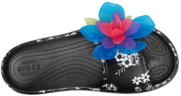 (Infant) Crocs Platform Hyper Tropic '3D Flowers Black' 205854-98X Purchase (Infant) Crocs Platform Hyper Tropic '3D Flowers Black' 205854-98X