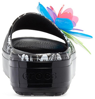 (Infant) Crocs Platform Hyper Tropic '3D Flowers Black' 205854-98X Details for (Infant) Crocs Platform Hyper Tropic '3D Flowers Black' 205854-98X
