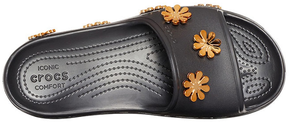 (Infant) Crocs Platform Metallic Blooms Slide 'Black' 205717-001 Purchase (Infant) Crocs Platform Metallic Blooms Slide 'Black' 205717-001