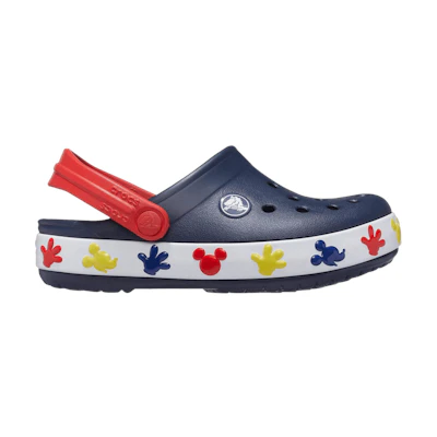 (Infant) Disney Crocs Classic Clog 'Fun Lab Mickey Lights - Navy'