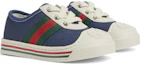 Lookbook (Infant) Gucci 'Blue Canvas Low-Top' 772409-FACY7-4256