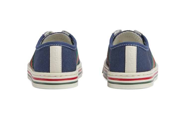Purchase (Infant) Gucci 'Blue Canvas Low-Top' 772409-FACY7-4256
