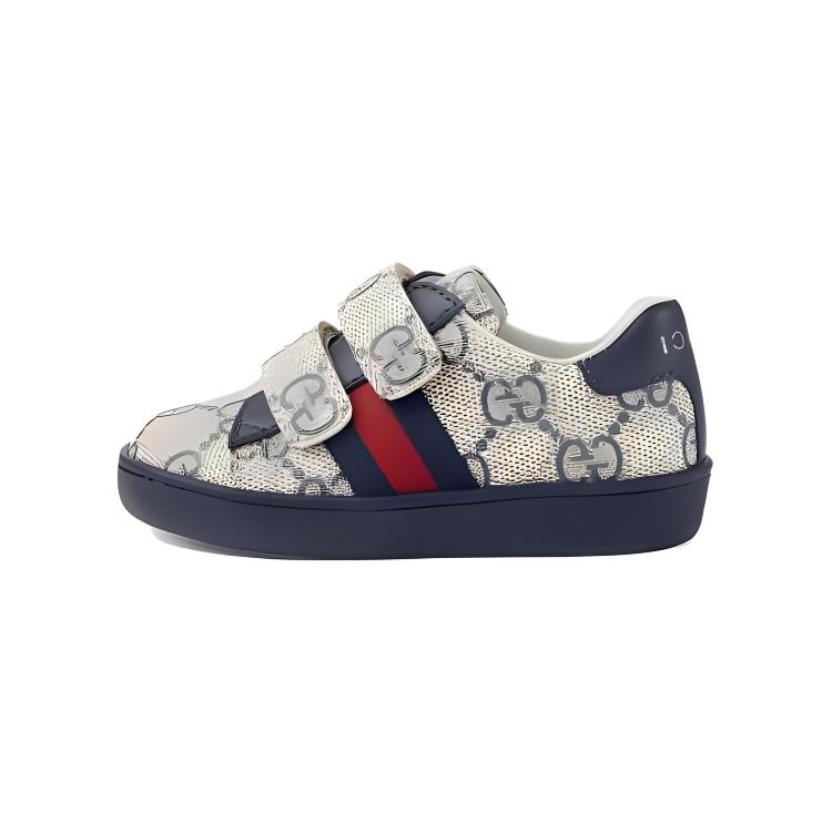 (Infant) Gucci Ace Low Walk Shoes 'Grey' 463088-FACYF-4055