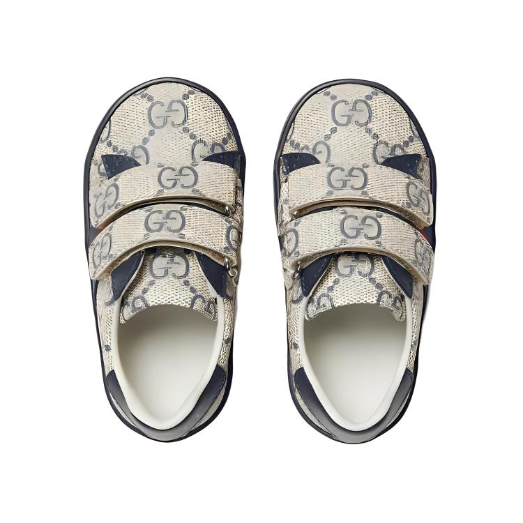 Shop (Infant) Gucci Ace Low Walk Shoes 'Grey' 463088-FACYF-4055