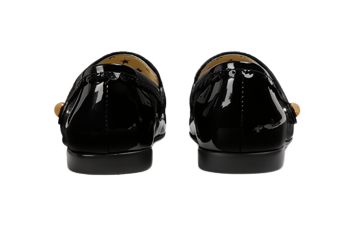 Shop (TD) Gucci Baby Slip-On de Piel Acrílica 'Negro' 749232-AACBD-1000