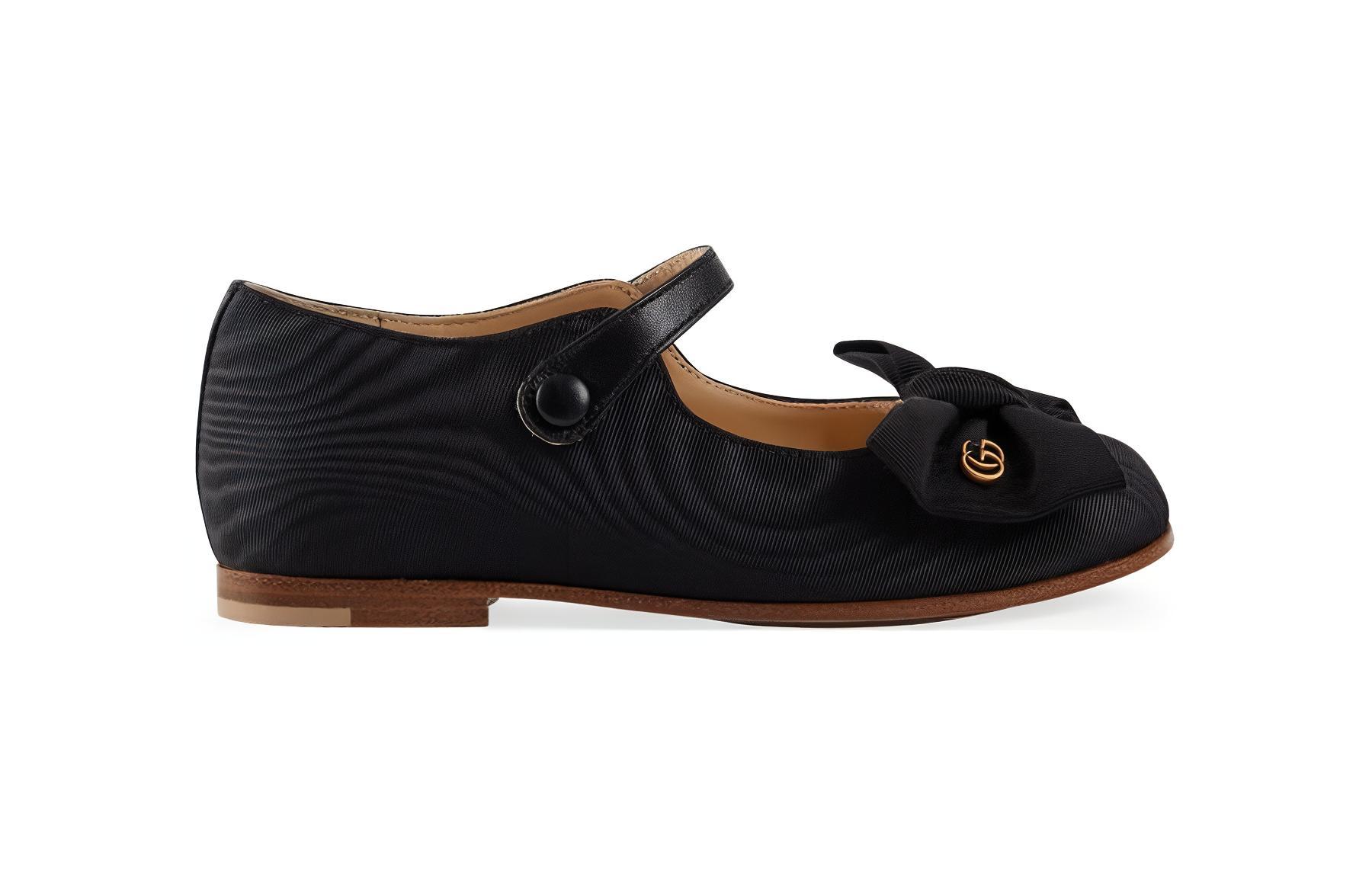 Order (Infant) Gucci Ballet Flat 'Black Bow' 728344-FABD3-1049