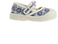 Order (TD) Gucci Kanvas Buckle Flat 'Putih Biru' 681373-U4G20-4464