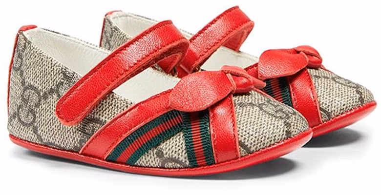 (Infant) Gucci Canvas Low-Top Velcro 'Red Bow Detail' 647024-2OQ30-9766 Order (Infant) Gucci Canvas Low-Top Velcro 'Red Bow Detail' 647024-2OQ30-9766