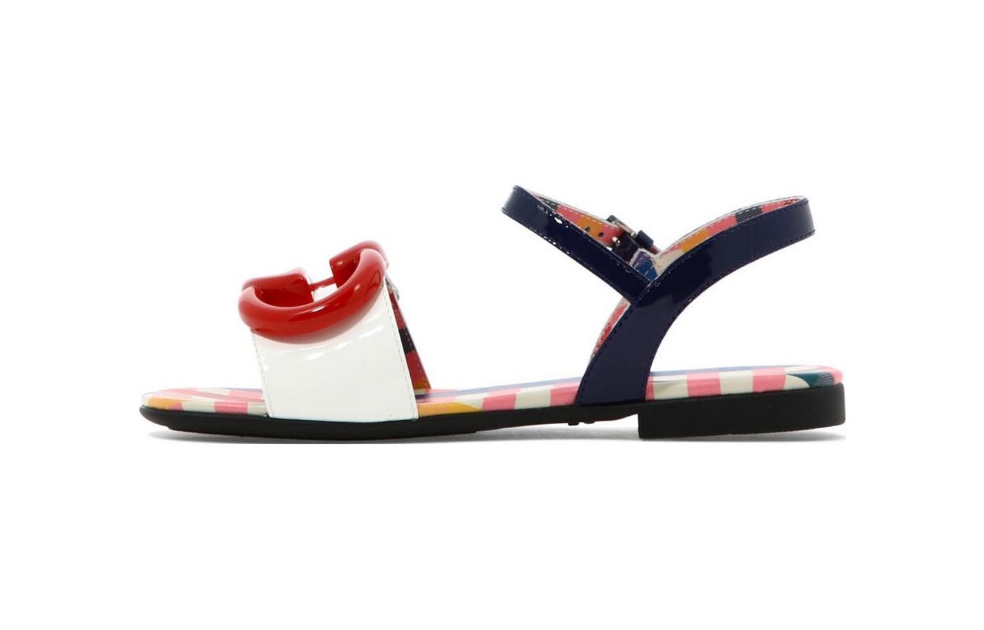 (Infant) Gucci GG Buckle Sandal 'Navy' 681342-ALU80-4561