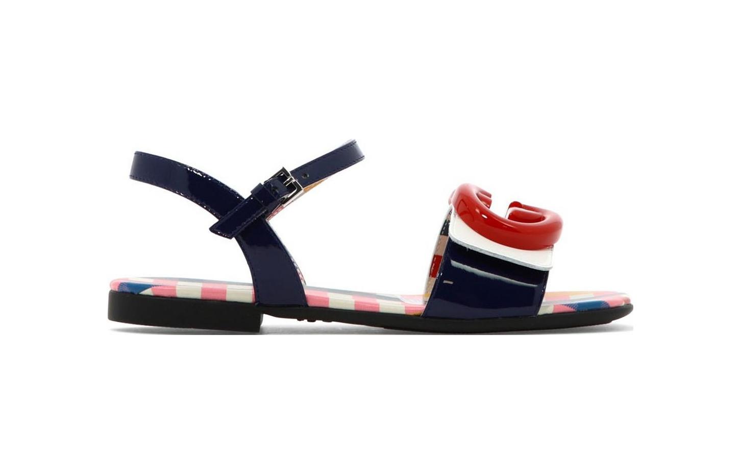 Order (Infant) Gucci GG Buckle Sandal 'Navy' 681342-ALU80-4561