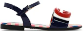 Order (Infant) Gucci GG Buckle Sandal 'Navy' 681342-ALU80-4561
