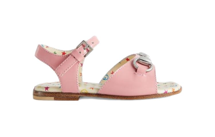 Order (Infant) Gucci GG Buckle Sparkling Sandals 'Pink' 681334-ALU00-5815