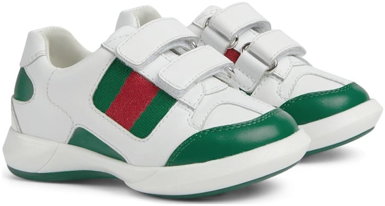 (TD) 古驰白绿低帮魔术贴皮鞋 772404-AAC45-3145 Lookbook (TD) 古驰白绿低帮魔术贴皮鞋 772404-AAC45-3145