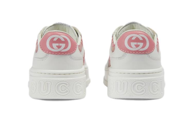Shop (Infant) Gucci Leather Low-Top 'Baby Steps White Pink' 755893-AACIH-9081