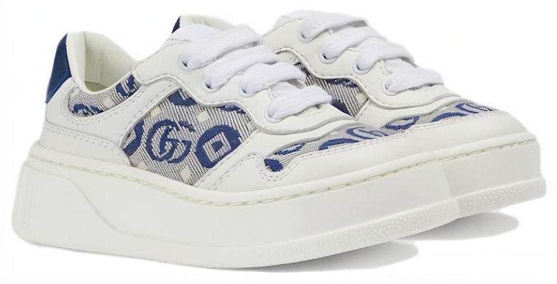 (Infant) Gucci Leather Low-Top Baby Shoes White Blue 'Comfort' 755893-AACIH-9080 Lookbook (Infant) Gucci Leather Low-Top Baby Shoes White Blue 'Comfort' 755893-AACIH-9080