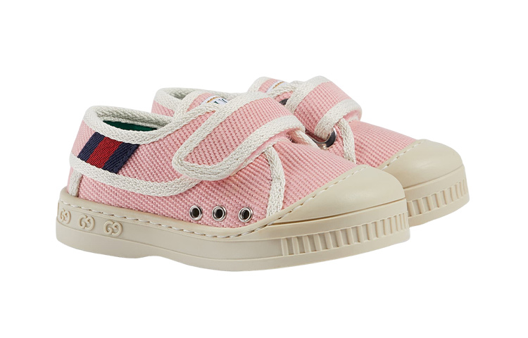 Order (Infant) Gucci Low-Top Sneakers 'Pink Ribbon' 725755-2KH60-5855