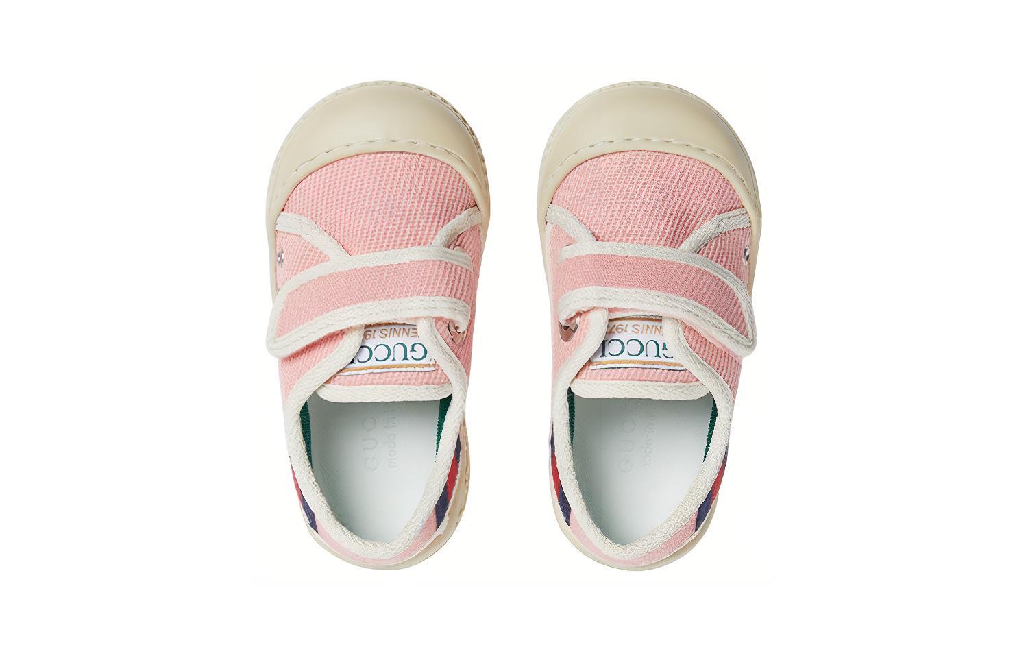 Lookbook (Infant) Gucci Low-Top Sneakers 'Pink Ribbon' 725755-2KH60-5855