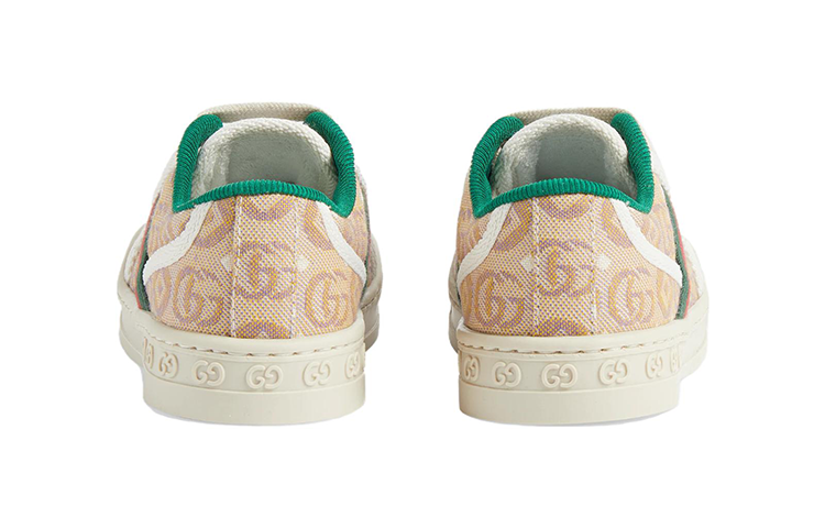 (Infant) Gucci Low Top Lace-Up in Beige Green 'CMFTable Versatile Toddler Shoes' 圖 5