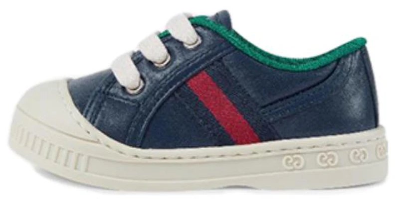 (Infant) Gucci Low Top Sneaker 'Blue Leather' 682247-17L10-4173 Buy (Infant) Gucci Low Top Sneaker 'Blue Leather' 682247-17L10-4173