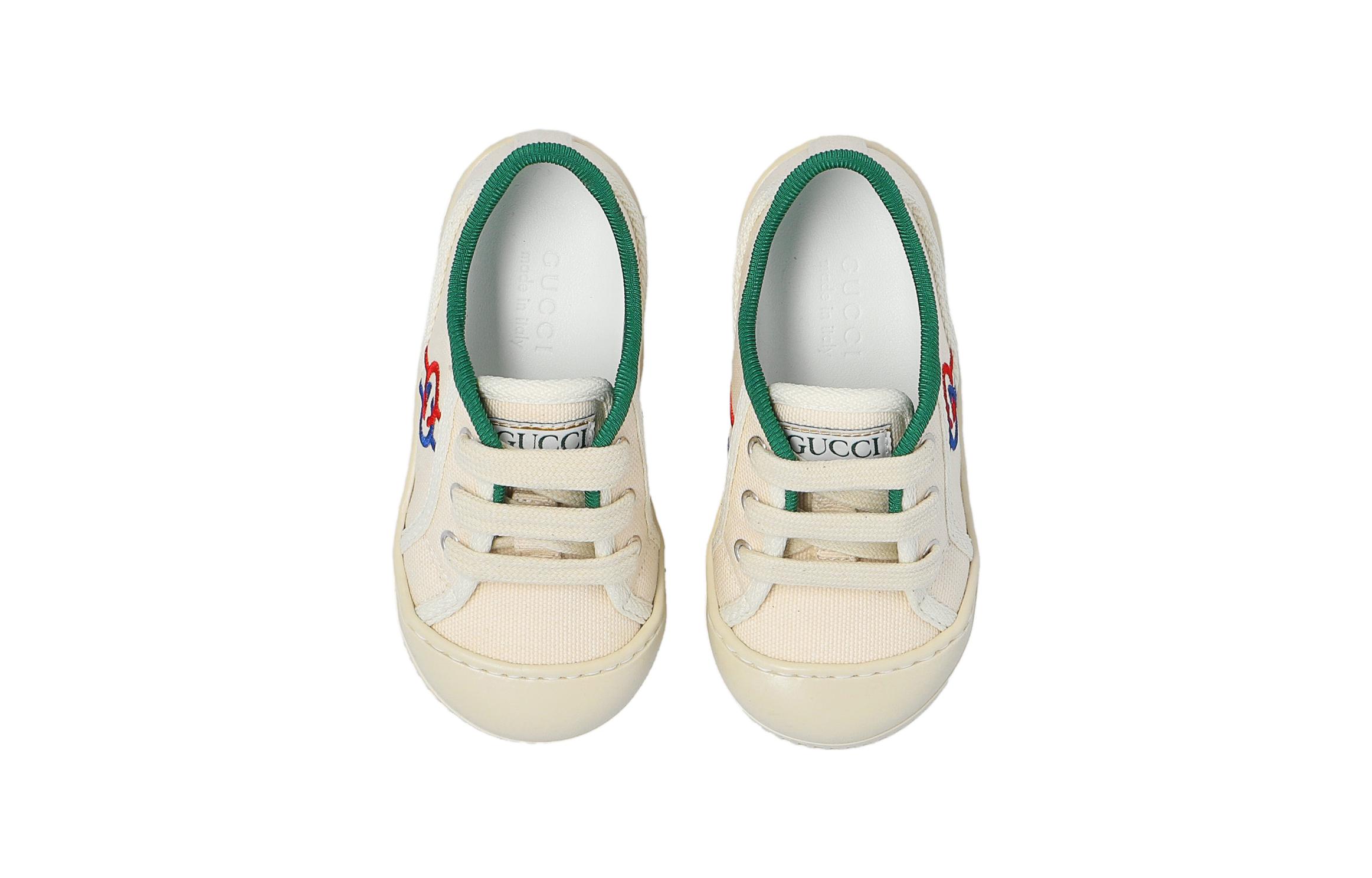 Shop (TD) Gucci Tennis 1977 'Kanvas Putih Low-Top' 725051-FABAT-9167