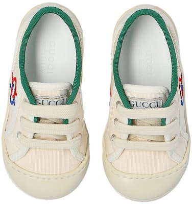 (Infant) Gucci Tennis 1977 'White Canvas Low-Top' 725051-FABAT-9167 Shop (Infant) Gucci Tennis 1977 'White Canvas Low-Top' 725051-FABAT-9167