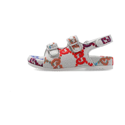 (Infant) Gucci Velcro Low 'Fashion White Sandal'
