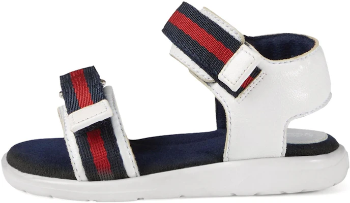 (TD) Sandales en Cuir Gucci Bande Web ''Blanc Bleu'' 257759-BLN10-9064 Buy (TD) Sandales en Cuir Gucci Bande Web ''Blanc Bleu'' 257759-BLN10-9064