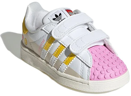 (TD) Sepatu adidas Superstar x LEGO 'Putih Kuning Pink' IF2912 Order (TD) Sepatu adidas Superstar x LEGO 'Putih Kuning Pink' IF2912